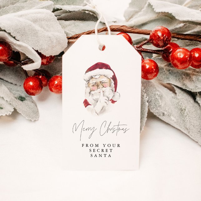 HARLOW Modern Secret Santa Gift Exchange Presentetikett (Skapare uppladdad)