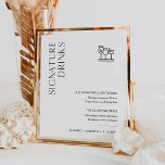 HARLOW Namnteckning Drinks Bröllop-tecken Poster<br><div class="desc">Harlow Collection - en perfekt blandning av ren sofistikering och modernt luft. Det är designat med ett modernt skript som exuderar stil och elegans. Varje produkt i samlingen är genomtänkt utformad för att visa ett utseende som är både tidlöst och trendlöst.</div>
