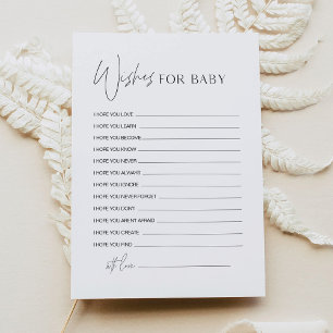 HARLOW Önskemål for Baby Shower Adapter Inbjudningar