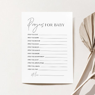 HARLOW Prayers for Baby Shower Adapter Inbjudningar
