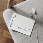 HARLOW Reserverat 5 x 7-platta kort eller tecken<br><div class="desc">Harlow Collection - en perfekt blandning av ren sofistikering och modernt luft. Det är designat med ett modernt skript som exuderar stil och elegans. Varje produkt i samlingen är genomtänkt utformad för att visa ett utseende som är både tidlöst och trendlöst.</div>