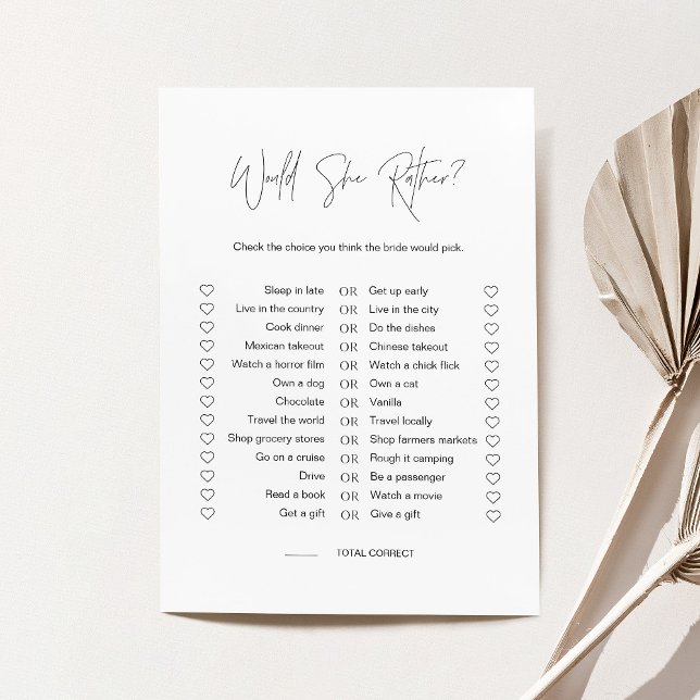 HARLOW skulle hon hellre Möhippa spelkort Inbjudningar (Skapare uppladdad)