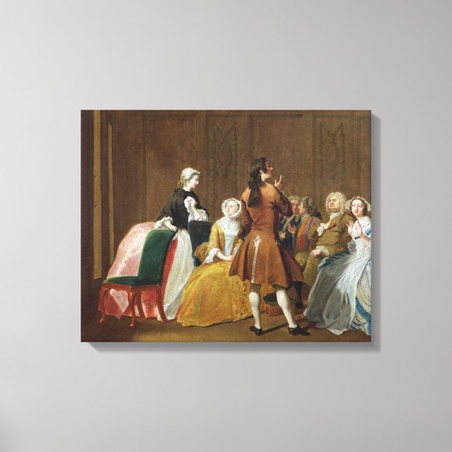 Harlowe-familjen, från Samuel Richardsons Clar Canvastryck (Framsida)