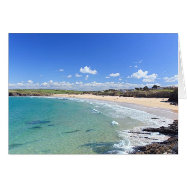 Harlyn Bay Hälsningskort (Framsidan Horizontal)