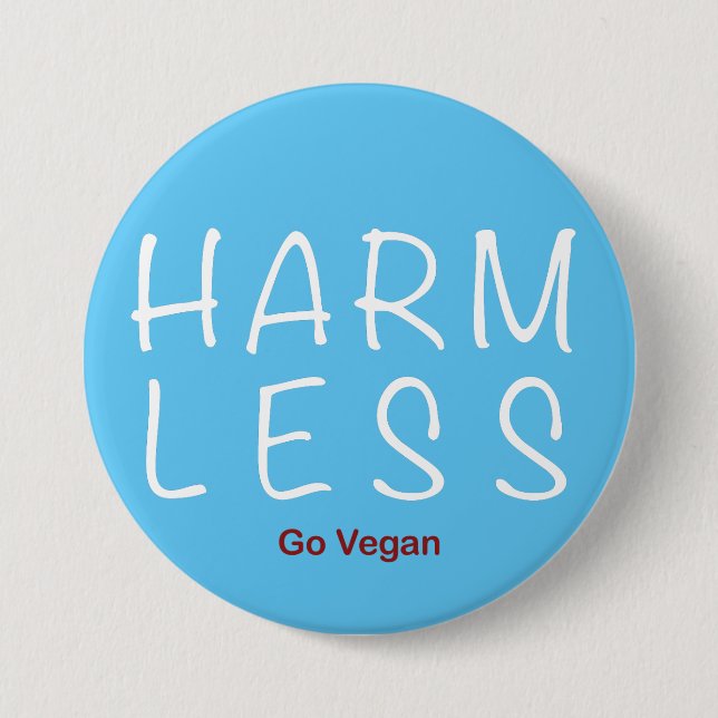 Harm Less - Go Vegan (Light Version) Knapp (Framsida)