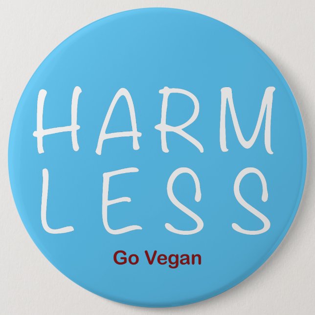 Harm Less - Go Vegan (Light Version) Knapp (Framsida)