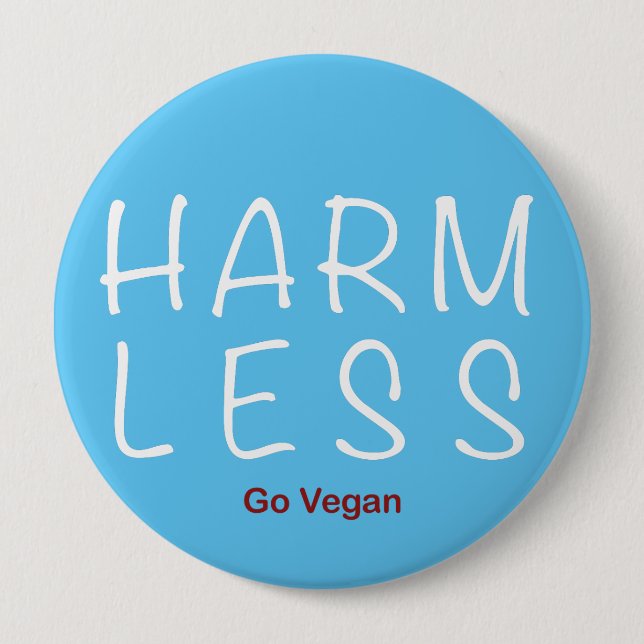 Harm Less - Go Vegan (Light Version) Knapp (Framsida)