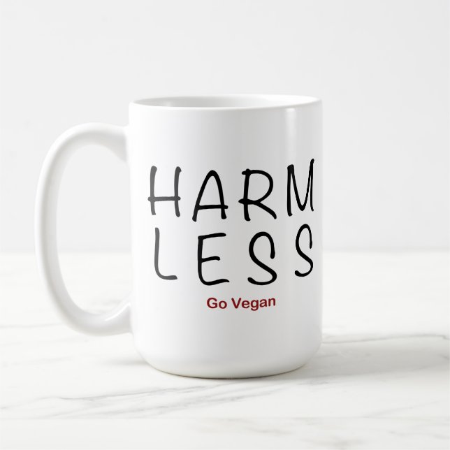 Harm Less - Go Vegan Mugg (Vänster)