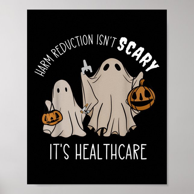Harm Reduction Insnt Scary Overdose Awareness Ghos Poster (Framsidan)