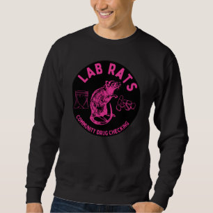 Harm Reduction Sisters Lab Rats-logotyp Lång Ärmad Tröja