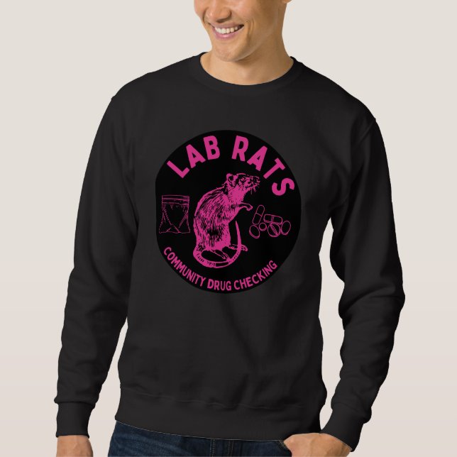 Harm Reduction Sisters Lab Rats-logotyp Lång Ärmad Tröja (Framsida)