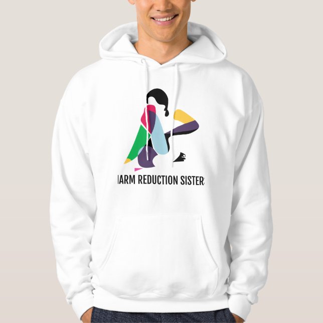 Harm Reduction Sisters logotyp Hoodie (Framsida)