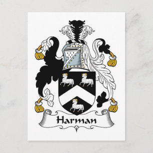 Harman Family Crest Vykort