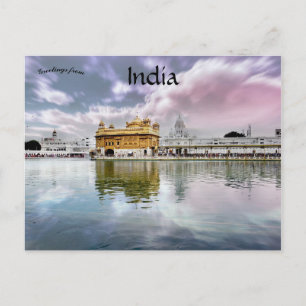 Harmandir Sahib Golden Temple Amritsar Indien Vykort