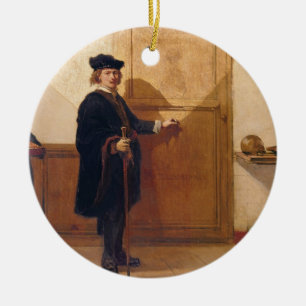 Harmensz skåpbil Rijn Rembrandt (1606-69) som Julgransprydnad Keramik