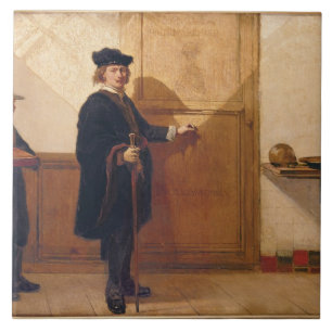Harmensz skåpbil Rijn Rembrandt (1606-69) som Kakelplatta