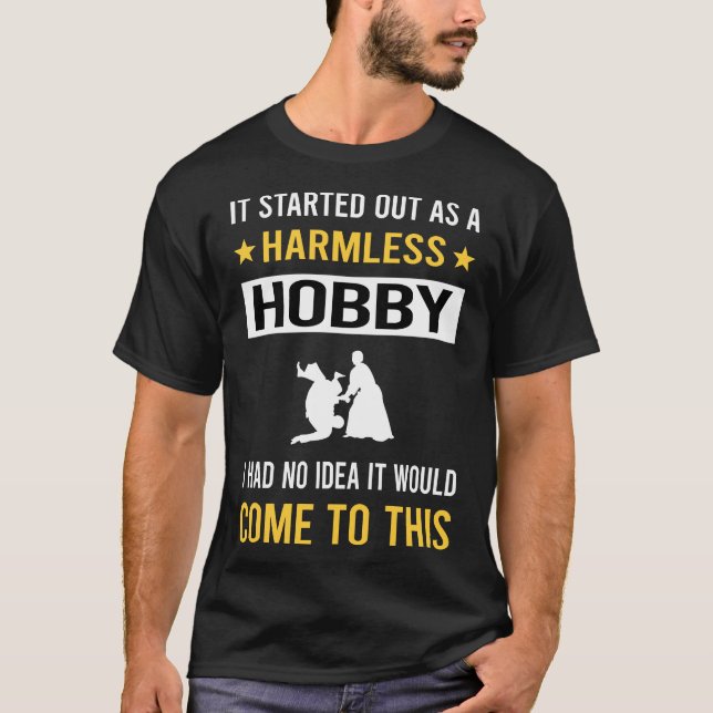 Harmless Hobby Aikido T Shirt (Framsida)