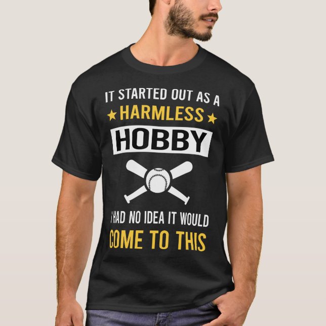 Harmless Hobby Baseball T Shirt (Framsida)