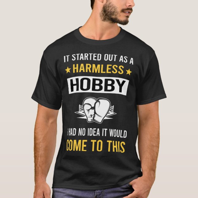 Harmless Hobby Boxing T Shirt (Framsida)