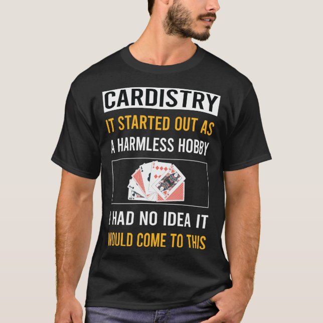 Harmless Hobby Cardistry Cardist T Shirt (Framsida)