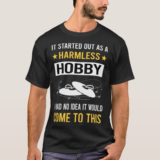 Harmless Hobby Cymbals Cymbal T Shirt (Framsida)