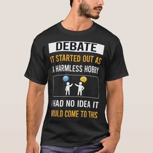 Harmless Hobby Debatt T Shirt (Framsida)