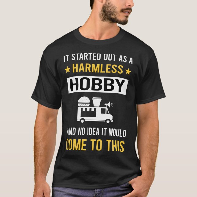 Harmless Hobby Food Lastbil Lastbilar T Shirt (Framsida)