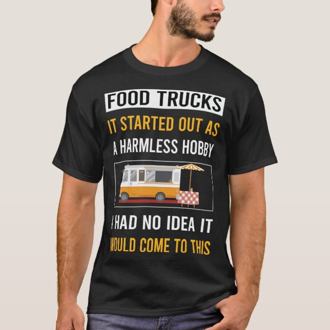 Harmless Hobby Food Lastbil Lastbilar T Shirt (Framsida)