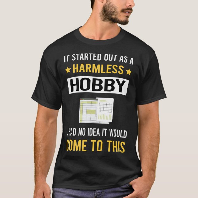 Harmless Hobby-kalkylblad T Shirt (Framsida)