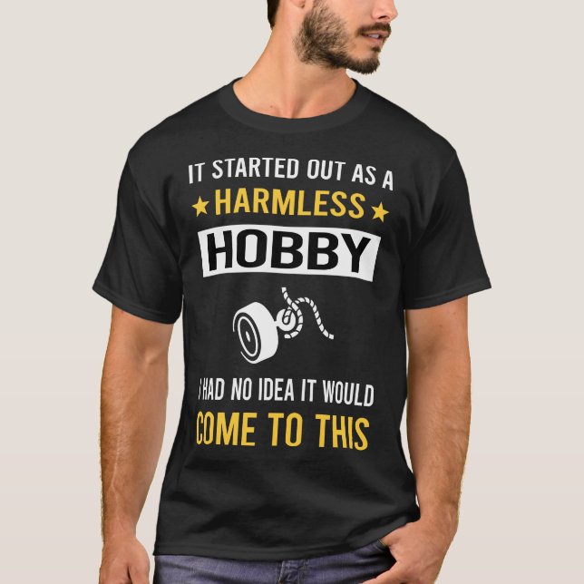 Harmless Hobby Magnet Fishing T Shirt (Framsida)