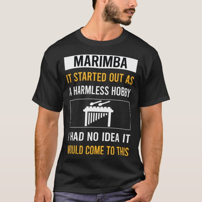 Harmless Hobby Marimba T Shirt (Framsida)