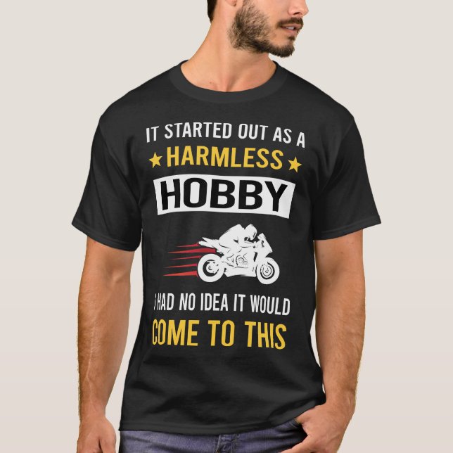Harmless Hobby Motor Sports T Shirt (Framsida)