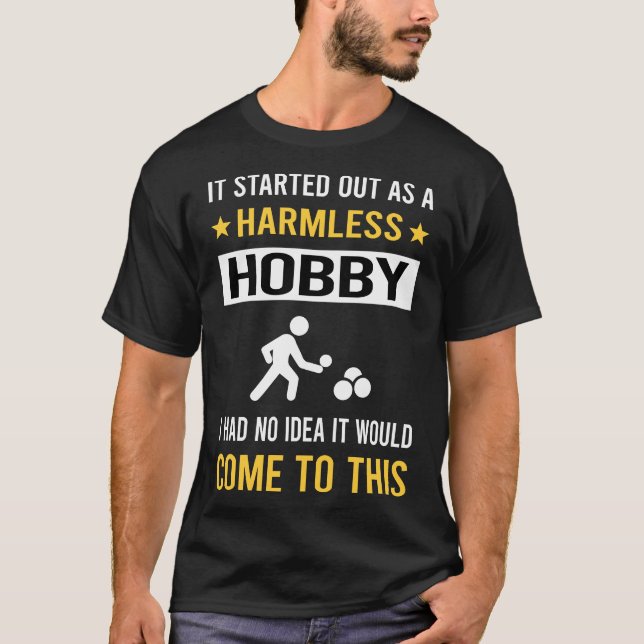 Harmless Hobby Petanque T Shirt (Framsida)