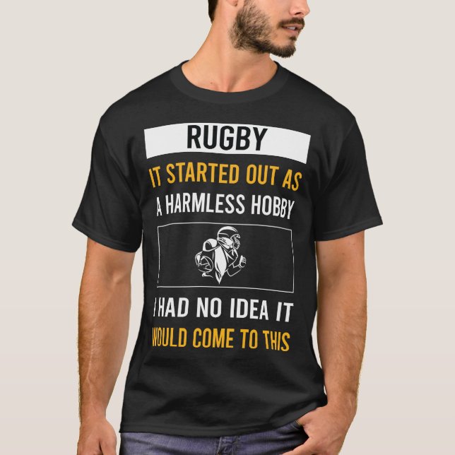 Harmless Hobby Rugby T Shirt (Framsida)