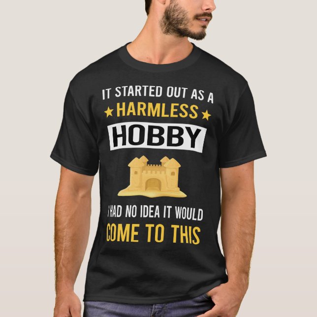 Harmless Hobby Sand Castle T Shirt (Framsida)