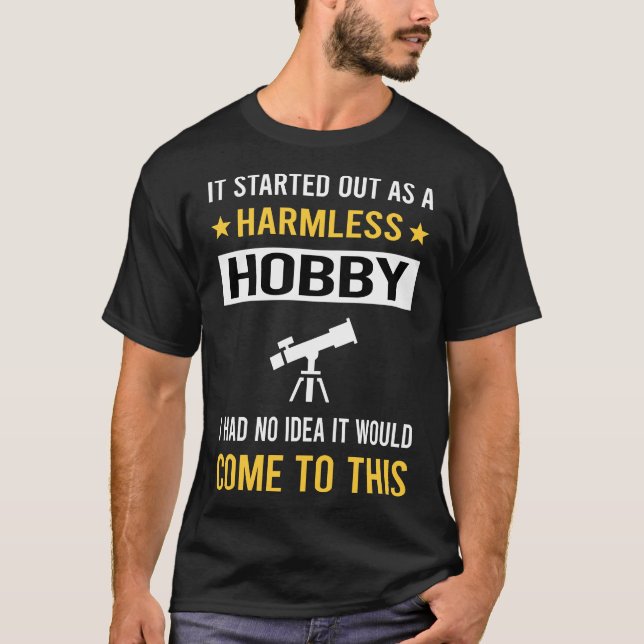 Harmless Hobby Stargazing Stargaze T Shirt (Framsida)