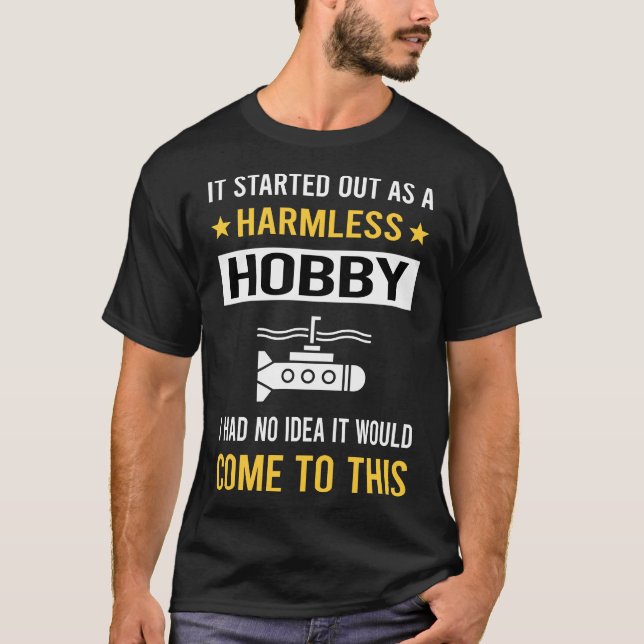 Harmless Hobby Submarine T Shirt (Framsida)