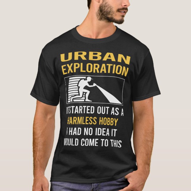 Harmless Hobby Urban Exploration T Shirt (Framsida)