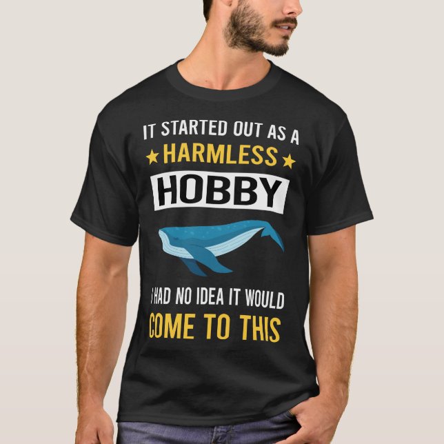Harmless Hobby Whale Watching T Shirt (Framsida)