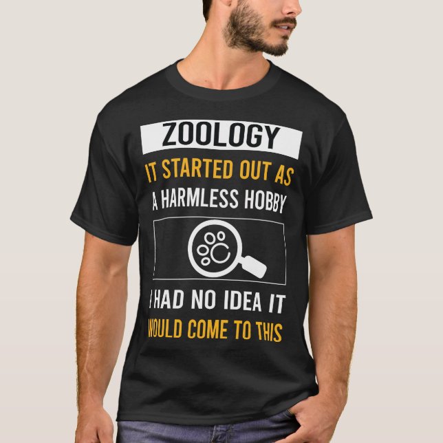 Harmless Hobby Zoology Zoolog T Shirt (Framsida)