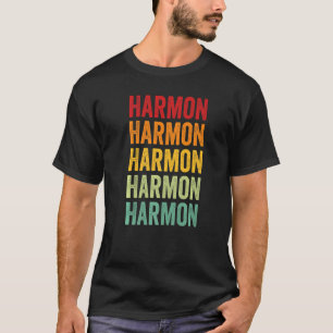 Harmon County Oklahoma Rainbow Text T Shirt
