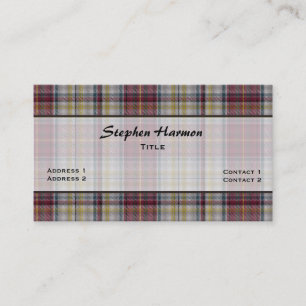 Harmon Dress Traditional Tartan Play Anpassningsba Visitkort