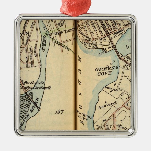 Harmon parkerar, New York Julgransprydnad Metall (Framsidan)