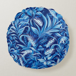 Harmoni av spannmål och växter av Grönt Rund Kudde