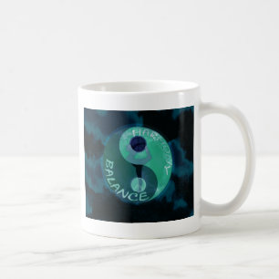 Harmoni balanserar kaffemugg