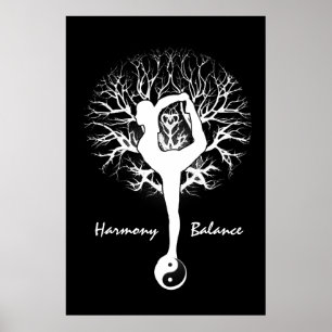 Harmoni & balanserar poster