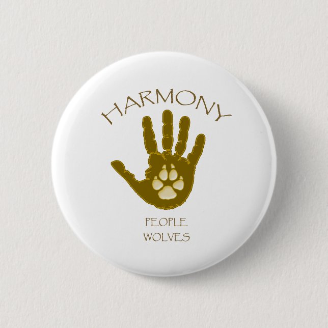 Harmoni - folk - varger knapp (Framsida)