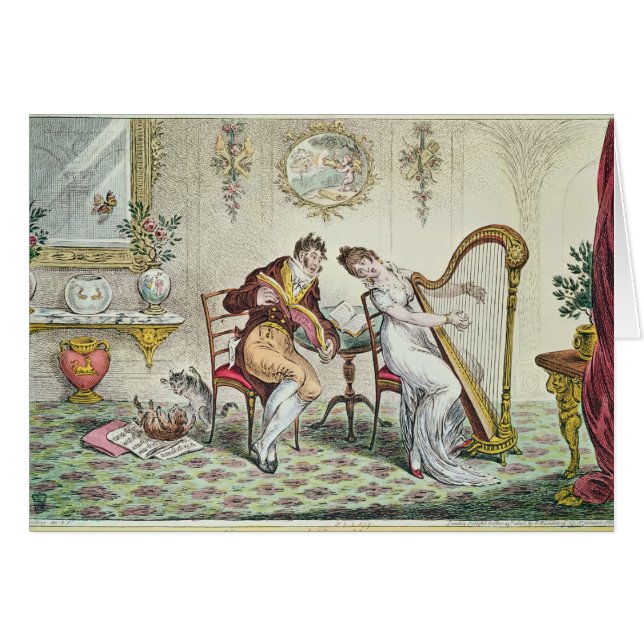 Harmoni för Matrimony, 1805 Hälsningskort (Framsidan Horizontal)