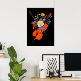 Harmoni i blomning poster