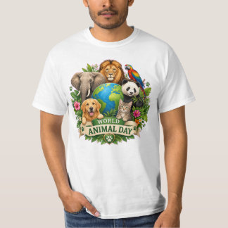 Harmoni i det vilda: Världsdjurens dag-firande T Shirt